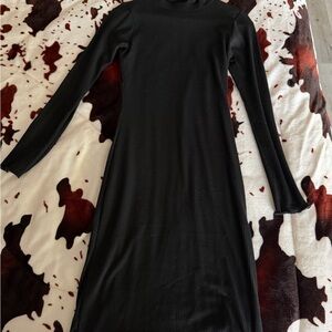 Velvet Torch Classic Black Long Sleeve Dress